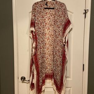 AMERICAN EAGLE Kimono Sheer Flowy Bohemian